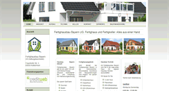 Desktop Screenshot of fertighausbau-bayern.com